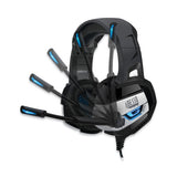 Xtream G2 Stereo Usb Gaming Headphones For Pc And Cloud Gaming, Binaural, Over The Head, Black-blue