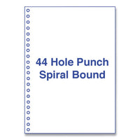 Perforated And Punched Laser Cut Sheets, 44-hole, 20 Lb, 8.5 X 11, White, 500-ream
