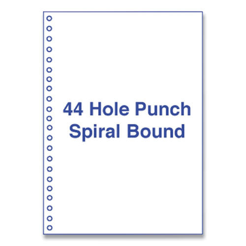 Perforated And Punched Laser Cut Sheets, 44-hole, 20 Lb, 8.5 X 11, White, 500-ream