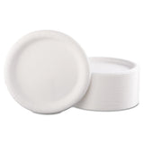 Premium Coated Paper Plates, 9" Dia, White, 125-pack, 4 Packs-carton