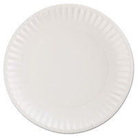 Gold Label Coated Paper Plates, 9" Dia, White, 100-pack, 10 Packs-carton