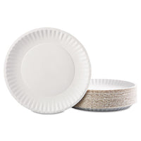 Gold Label Coated Paper Plates, 9" Dia, White, 100-pack, 10 Packs-carton