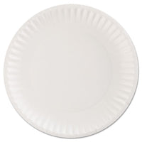 Paper Plates, 9" Diameter, White, 100-pack