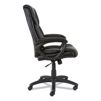 Alera Brosna Series Mid-back Task Chair, Supports Up To 250 Lb, 18.15" To 21.77 Seat Height, Black Seat-back, Black Base