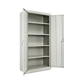 Assembled 72" High Storage Cabinet, W-adjustable Shelves, 36w X 18d, Light Gray