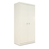 Assembled 72" High Storage Cabinet, W-adjustable Shelves, 36w X 18d, Putty