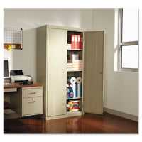 Economy Assembled Storage Cabinet, 36w X 18d X 72h, Putty