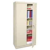 Economy Assembled Storage Cabinet, 36w X 18d X 72h, Putty