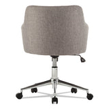 Alera Captain Series Mid-back Chair, Supports Up To 275 Lbs, Gray Tweed Seat-gray Tweed Back, Chrome Base