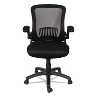 Alera Eb-e Series Swivel-tilt Mid-back Mesh Chair, Supports Up To 275 Lbs, Black Seat-black Back, Black Base