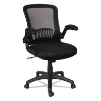 Alera Eb-e Series Swivel-tilt Mid-back Mesh Chair, Supports Up To 275 Lbs, Black Seat-black Back, Black Base