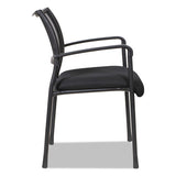 Alera Eikon Series Stacking Mesh Guest Chair, Black Seat-black Back, Black Base, 2-carton