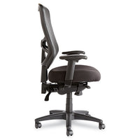 Alera Elusion Series Mesh High-back Multifunction Chair, Supports Up To 275 Lbs, Black Seat-black Back, Black Base