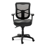 Alera Elusion Series Mesh Mid-back Multifunction Chair, Supports Up To 275 Lbs., Black Seat-black Back, Black Base