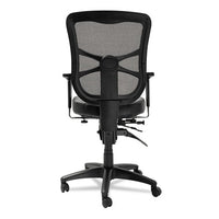 Alera Elusion Series Mesh Mid-back Multifunction Chair, Supports Up To 275 Lbs., Black Seat-black Back, Black Base