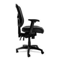 Alera Elusion Series Mesh Mid-back Multifunction Chair, Supports Up To 275 Lbs., Black Seat-black Back, Black Base