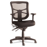 Alera Elusion Series Mesh Mid-back Multifunction Chair, Supports Up To 275 Lbs., Black Seat-black Back, Black Base