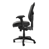 Alera Elusion Series Mesh Mid-back Multifunction Chair, Supports Up To 275 Lbs., Black Seat-black Back, Black Base