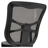 Alera Elusion Series Mesh Mid-back Multifunction Chair, Supports Up To 275 Lbs., Black Seat-black Back, Black Base