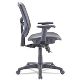 Alera Elusion Series Mesh Mid-back Swivel-tilt Chair, Supports Up To 275 Lbs., Black Seat-black Back, Black Base