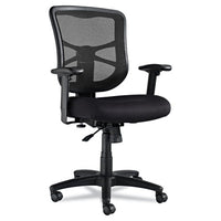 Alera Elusion Series Mesh Mid-back Swivel-tilt Chair, Supports Up To 275 Lbs., Black Seat-black Back, Black Base