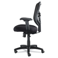 Alera Elusion Series Mesh Mid-back Swivel-tilt Chair, Supports Up To 275 Lbs., Black Seat-black Back, Black Base