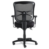 Alera Elusion Series Mesh Mid-back Swivel-tilt Chair, Supports Up To 275 Lbs., Black Seat-black Back, Black Base