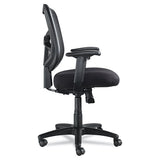 Alera Elusion Series Mesh Mid-back Swivel-tilt Chair, Supports Up To 275 Lbs., Black Seat-black Back, Black Base