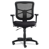 Alera Elusion Series Mesh Mid-back Swivel-tilt Chair, Supports Up To 275 Lbs., Black Seat-black Back, Black Base