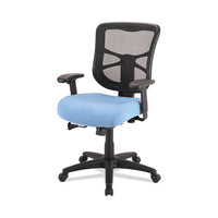 Alera Elusion Series Mesh Mid-back Swivel-tilt Chair, Supports Up To 275 Lb, 17.9" To 21.8" Seat Height, Light Blue Seat