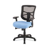 Alera Elusion Series Mesh Mid-back Swivel-tilt Chair, Supports Up To 275 Lb, 17.9" To 21.8" Seat Height, Light Blue Seat