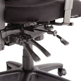 Alera Elusion Series Mesh Mid-back Multifunction Chair, Supports Up To 275 Lbs, Black Seat-black Back, Black Base