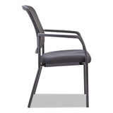 Mesh Guest Stacking Chair, Supports Up To 275 Lbs., Black Seat-black Back, Black Base