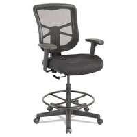 Alera Elusion Series Mesh Stool, 31.6" Seat Height, Supports Up To 275 Lbs., Black Seat-black Back, Black Base