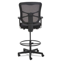 Alera Elusion Series Mesh Stool, 31.6" Seat Height, Supports Up To 275 Lbs., Black Seat-black Back, Black Base