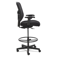 Alera Elusion Series Mesh Stool, 31.6" Seat Height, Supports Up To 275 Lbs., Black Seat-black Back, Black Base