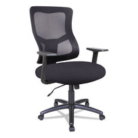 Alera Elusion Ii Series Mesh Mid-back Swivel-tilt Chair, Supports Up To 275 Lbs, Black Seat-black Back, Black Base