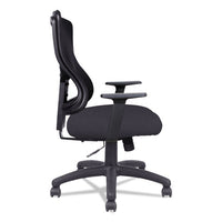 Alera Elusion Ii Series Mesh Mid-back Swivel-tilt Chair, Supports Up To 275 Lbs, Black Seat-black Back, Black Base