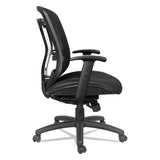 Alera Eon Series Multifunction Mid-back Cushioned Mesh Chair, Supports Up To 275 Lbs, Black Seat-black Back, Black Base