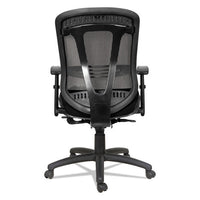 Alera Eon Series Multifunction Mid-back Cushioned Mesh Chair, Supports Up To 275 Lbs, Black Seat-black Back, Black Base