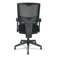 Alera Epoch Series Fabric Mesh Multifunction Chair, Supports Up To 275 Lbs, Black Seat-black Back, Black Base