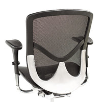 Alera Eq Series Ergonomic Multifunction Mid-back Mesh Chair, Supports Up To 250 Lbs., Black Seat-black Back, Aluminum Base