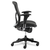 Alera Eq Series Ergonomic Multifunction Mid-back Mesh Chair, Supports Up To 250 Lbs., Black Seat-black Back, Black Base