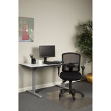 Alera Etros Series Mesh Mid-back Petite Multifunction Chair, Supports Up To 275 Lbs, Black Seat-black Back, Black Base