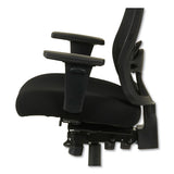 Alera Etros Series Mesh Mid-back Petite Multifunction Chair, Supports Up To 275 Lbs, Black Seat-black Back, Black Base