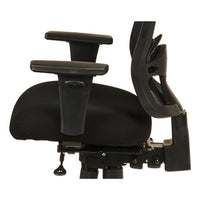 Alera Etros Series Mid-back Multifunction With Seat Slide Chair, Supports Up To 275 Lbs, Black Seat-black Back, Black Base