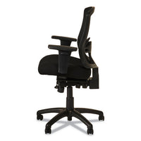 Alera Etros Series Mid-back Multifunction With Seat Slide Chair, Supports Up To 275 Lbs, Black Seat-black Back, Black Base