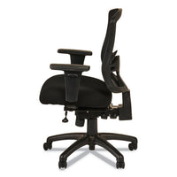 Alera Etros Series Mid-back Multifunction With Seat Slide Chair, Supports Up To 275 Lbs, Black Seat-black Back, Black Base