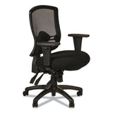 Alera Etros Series Mid-back Multifunction With Seat Slide Chair, Supports Up To 275 Lbs, Black Seat-black Back, Black Base