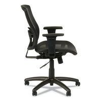 Alera Etros Series Suspension Mesh Mid-back Synchro Tilt Chair, Supports Up To 275 Lbs, Black Seat-black Back, Black Base